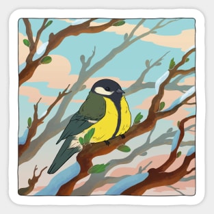 Spring bird Sticker